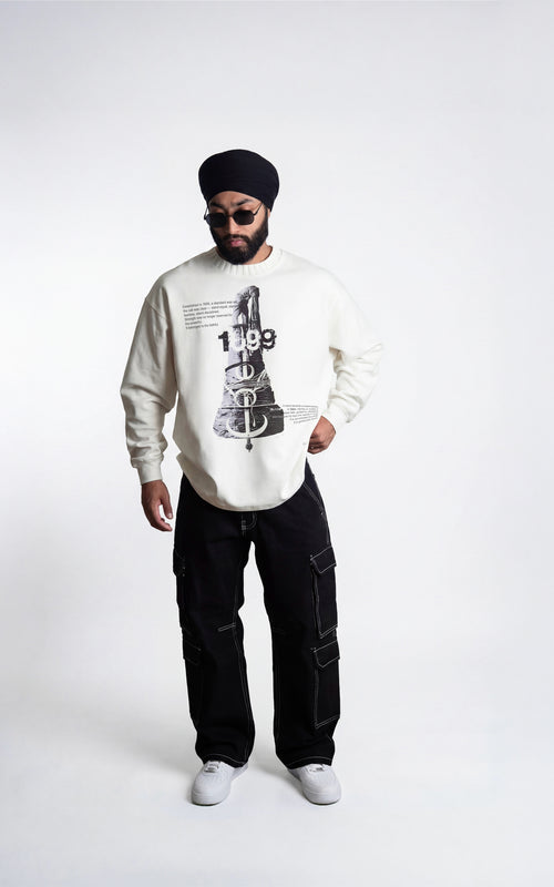 1699 Knitted Oversized Sweatshirt